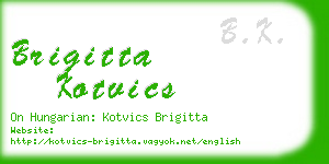 brigitta kotvics business card